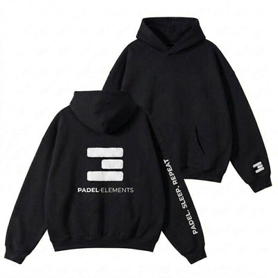 Padel-Elements Hoodie mit Markenlogo schwarz