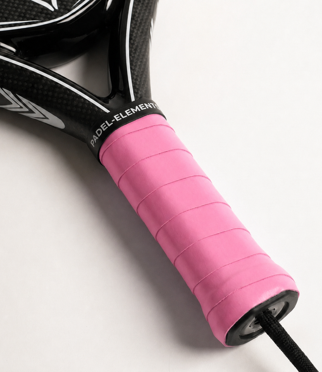 Padel Overgrip Extra Tacky Pink Lifestyle-Nahaufnahme